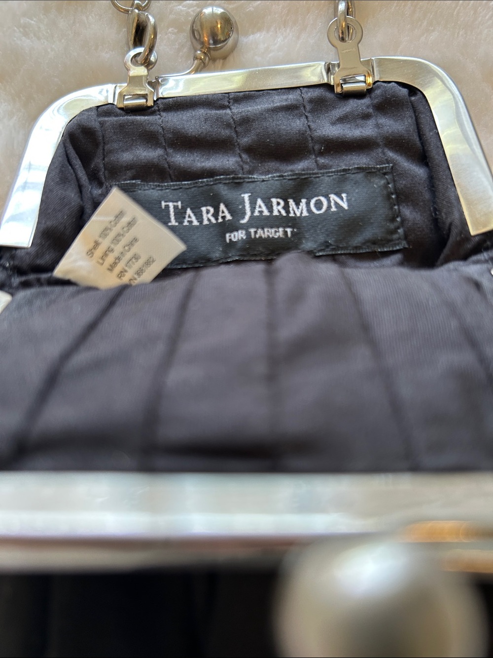 Tara Jarmon For Target Small Black Kiss Lock Bag - Picture 3 of 6